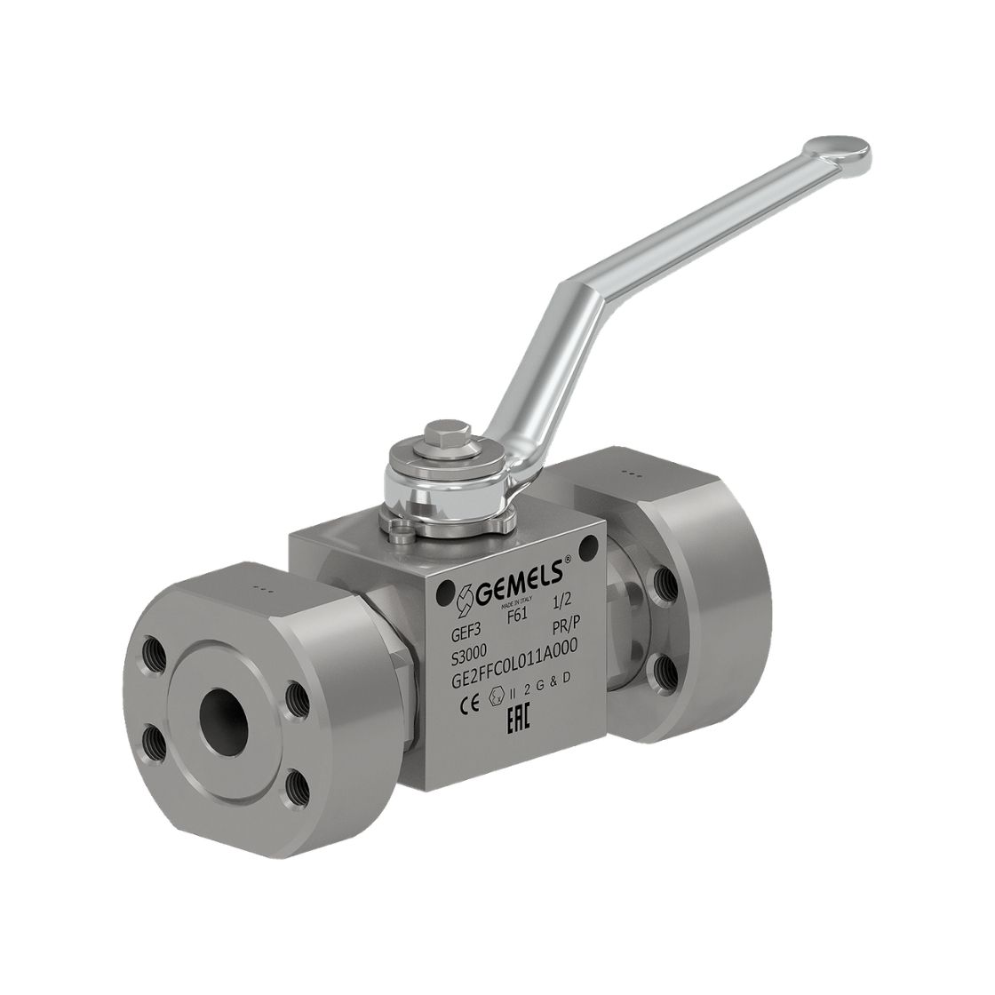 Gemels GEF ball valve for heavy industry and forestry