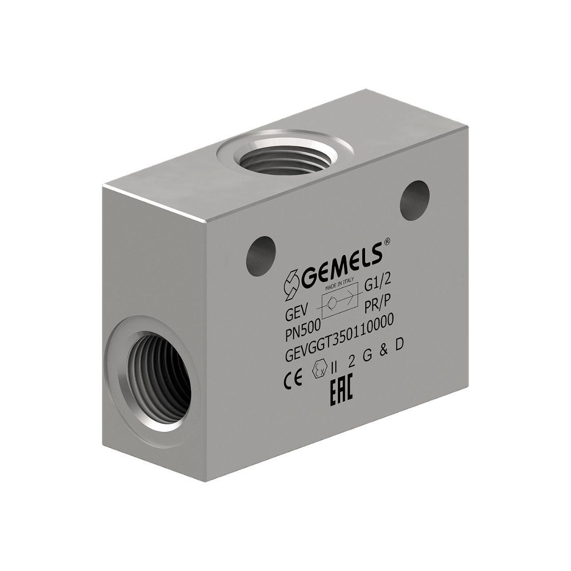 Gemels GV2 ball valve for excavators