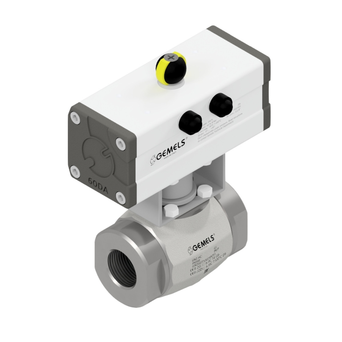 Gemels GV2 ball valve for excavators