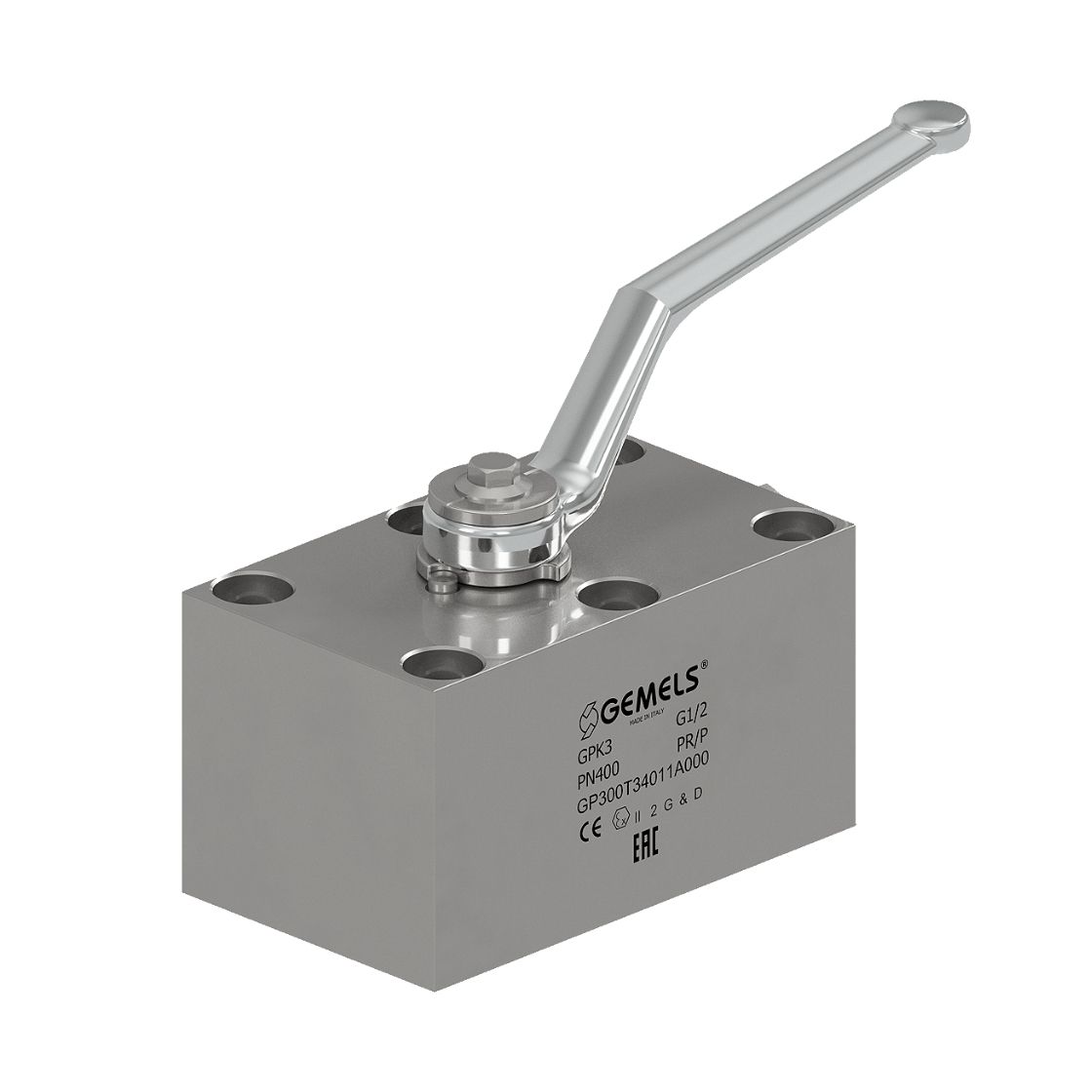 Gemels GV2 ball valve for excavators