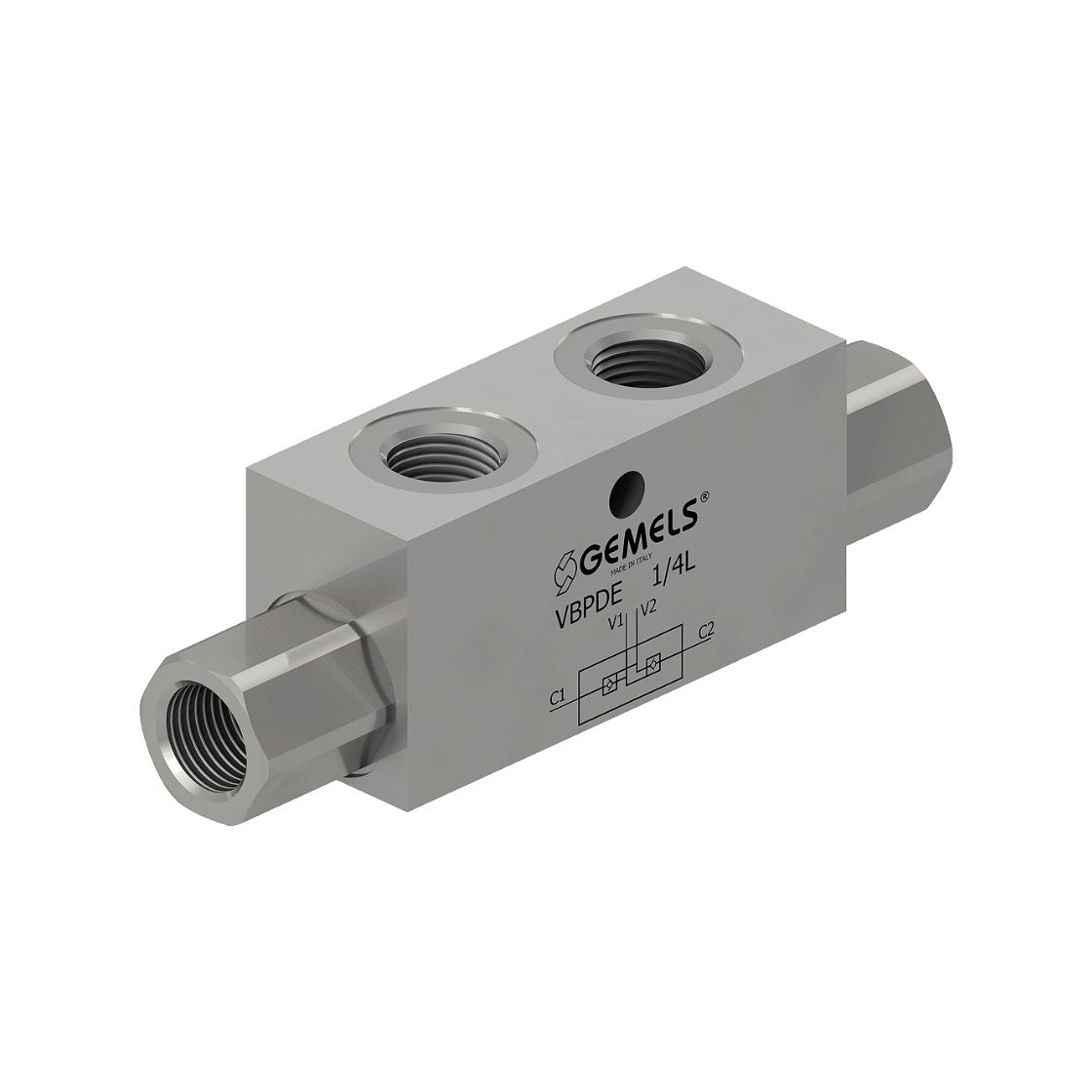 Gemels GV2 ball valve for excavators