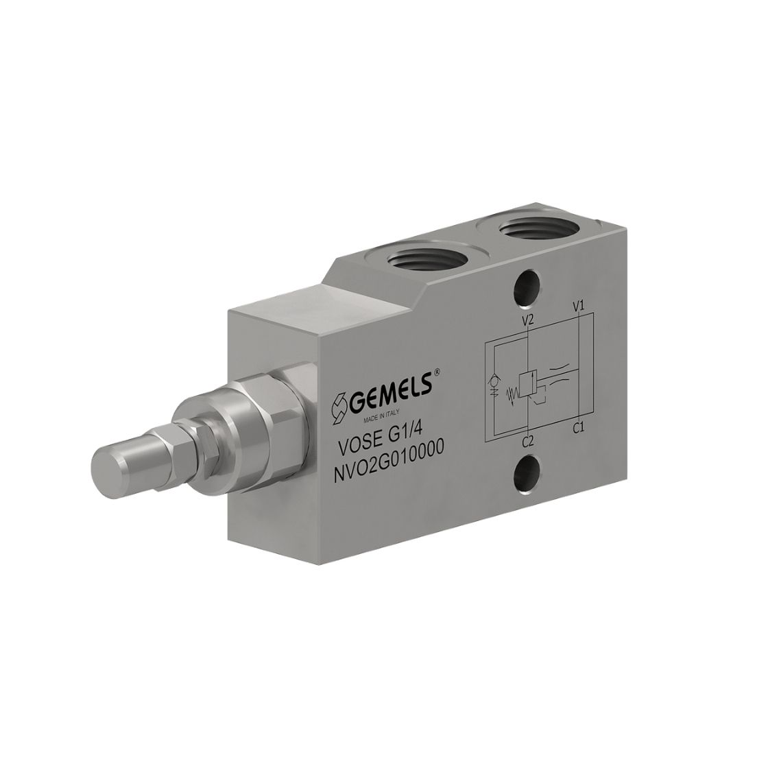 Gemels GV2 ball valve for excavators