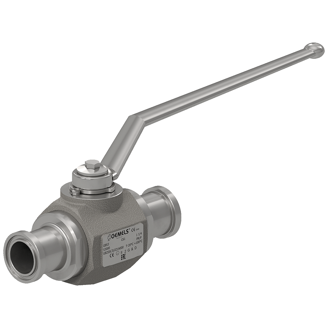 Gemels GBS ball valve for steel plant
