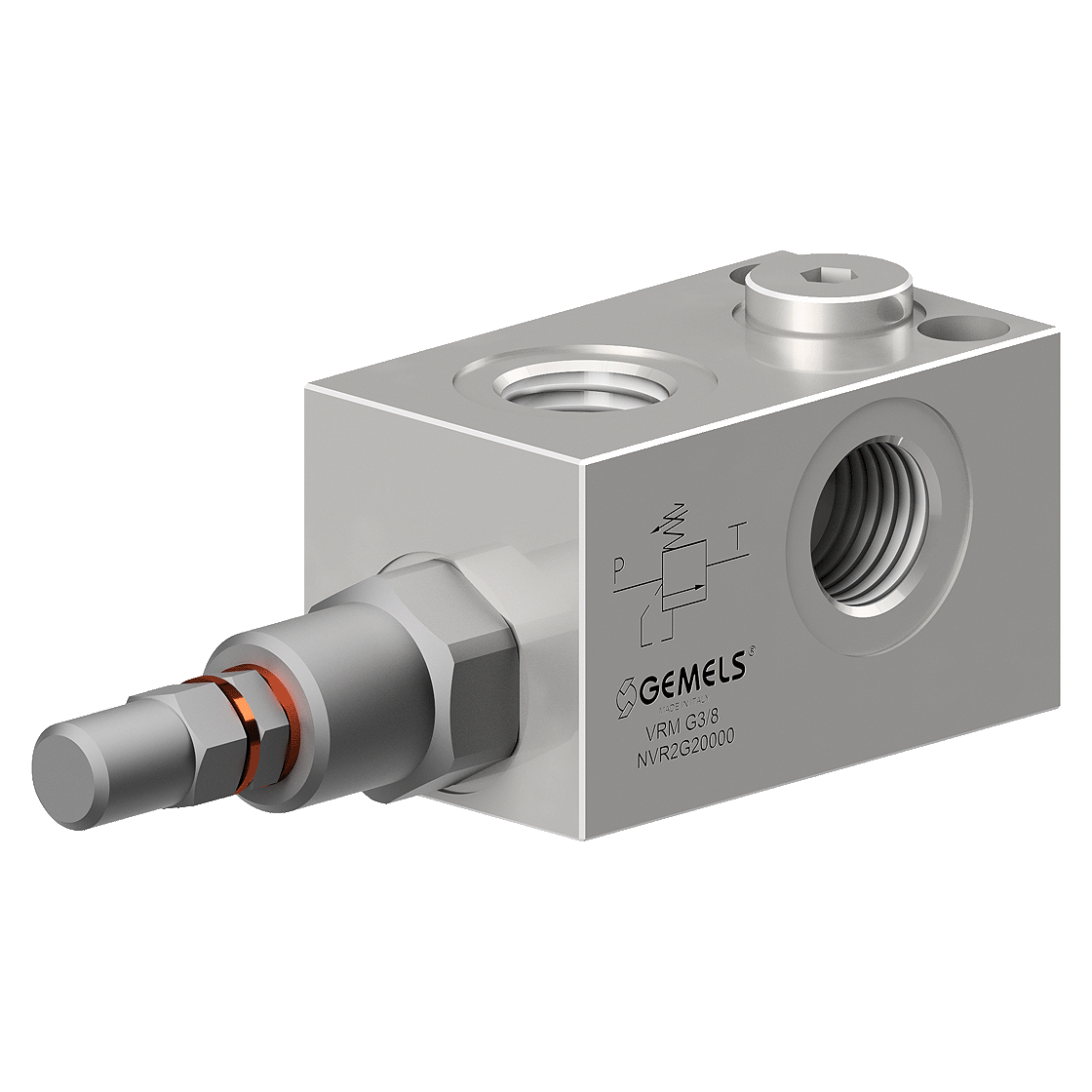 Gemels GV2 ball valve for excavators